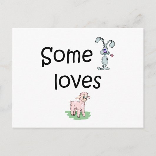 Carte Postale Somebunny Loves Ewe (photos) (Devant)