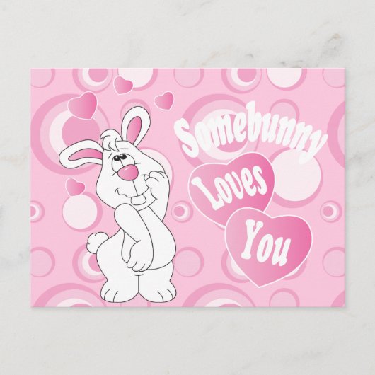 Carte Postale Somebunny Vous Aime Lapin (Devant)