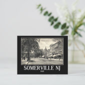 Carte Postale Somerville NJ, Main Street View, Vintage (Debout devant)