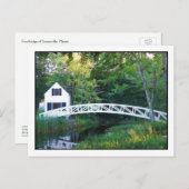 Carte Postale Somesville Footbridge (Devant / Derrière)