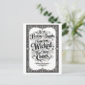 Carte Postale "Something Wicked This Way Comes" Shakespeare (Debout devant)