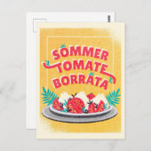 Carte Postale Sommer Tomate Borratta (Devant / Derrière)