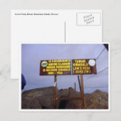 Carte Postale sommet de kinabalu (Devant / Derrière)