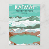 Carte Postale Sommet du parc national Katmai Crater Lake Alaska (Devant)