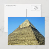 Carte Postale sommet pyramide khafre (Devant / Derrière)
