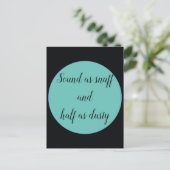 Carte Postale Son aussi doux et mi-poussiéreux (Debout devant)