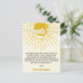 Carte Postale Son Boho Boy Baby shower Merci (Debout devant)