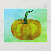 Carte Postale Son heure Citrouille (Devant)