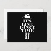 Carte Postale Son Line Dance Time Line Dancing Music Boots Cadea (Devant / Derrière)