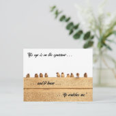 Carte Postale Son Oeil est sur le Bruant. . . (Debout devant)