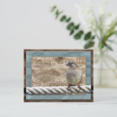 Carte Postale Son oeil est sur le Bruant (Debout devant)