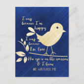 Carte Postale Son oeil est sur le Bruant (Devant)