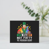 Carte Postale Son papa n'est pas Patty Jour de la Saint Patrick (Debout devant)