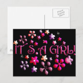 Carte Postale Son une fille (Devant / Derrière)