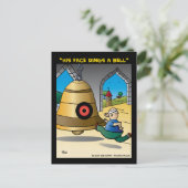 Carte Postale "Son Visage Bague Une Cloche" (Debout devant)