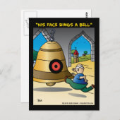 Carte Postale "Son Visage Bague Une Cloche" (Devant / Derrière)