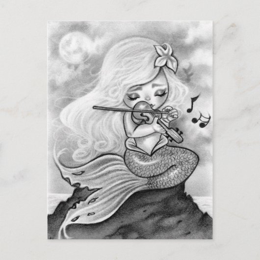 Carte postale Sonata de la sirène au clair de lune (Devant)