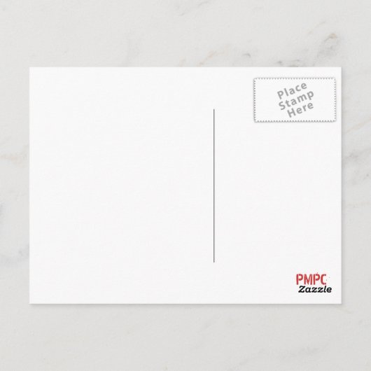 Carte Postale Sondage de rue (Dos)