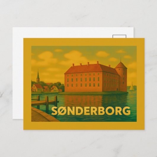 Carte Postale Sønderborg Denmark Castle (Devant / Derrière)
