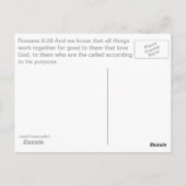 Carte Postale Songez aux lis Écriture Art Romains 8:28 (Dos)