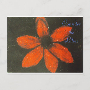 Carte Postale Songez aux lis Écriture Art Romains 8:38-39