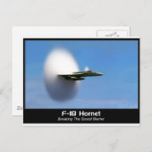 Carte Postale Sonic Boom F-18 Hornet (Devant / Derrière)