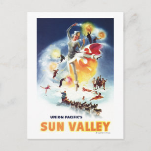 Carte Postale Sonja Henje Montage de l'affiche de Sun Valley