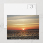 Carte Postale Sonnenuntergang am Meer Watt Ebe (Devant / Derrière)