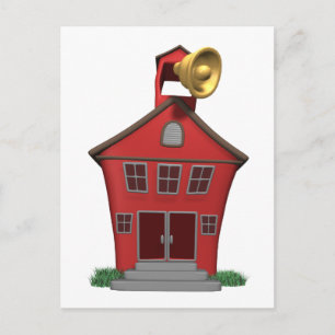 Carte Postale Sonnerie de cloche de l'école