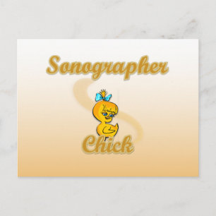 Carte Postale Sonographe Chick