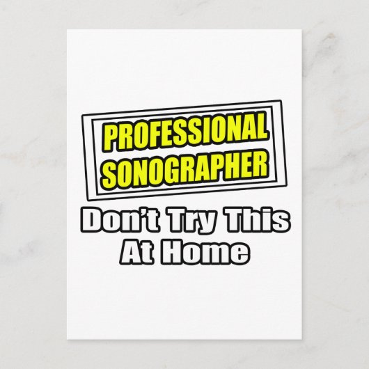 Carte Postale Sonographe Professionnel...Plaisanterie (Devant)