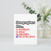 Carte Postale Sonographer Quiz...Plaisanterie (Debout devant)