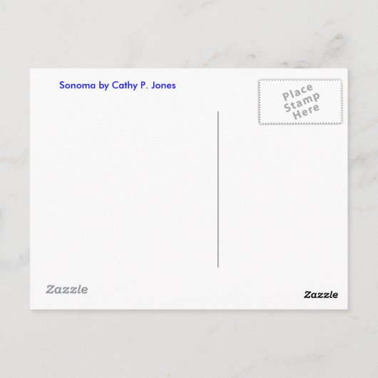 Carte Postale Sonoma (Dos)