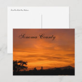 Carte Postale Sonoma Sunset 3 (Devant / Derrière)