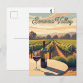 Carte Postale Sonoma Valley California Travel (Devant / Derrière)