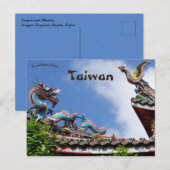 Carte Postale Sonse Dragon et Phoenix Taipei Taïwan (Devant / Derrière)