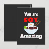 Carte Postale Sony extraordinaire kawaii sushi (Devant / Derrière)