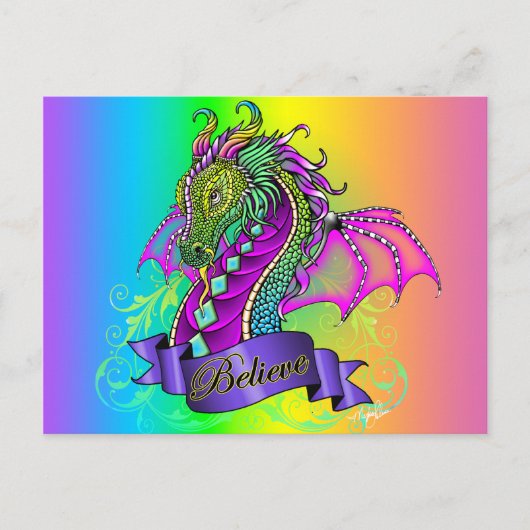 Carte postale "Sonya" Believe Fairy Rainbow Dragon (Devant)