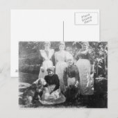 Carte Postale Sophia Farrell et domestiques, 1899 (Devant / Derrière)