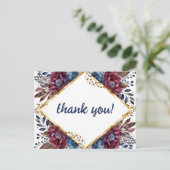 Carte Postale Sophistication stupéfiante Mariage de pivoine à bi (Debout devant)