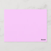 Carte Postale Sophistiqué Zèbre Imprimer monogramme (Dos)