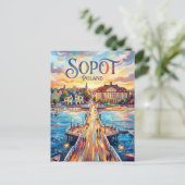 Carte Postale Sopot Pologne (Debout devant)