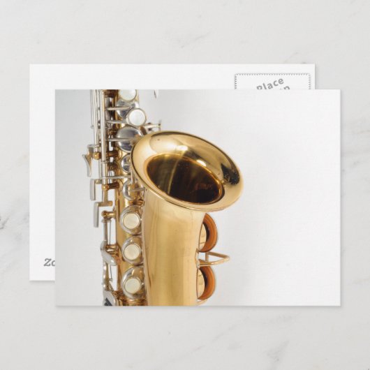 Carte postale Soprano Saxophone (Devant / Derrière)