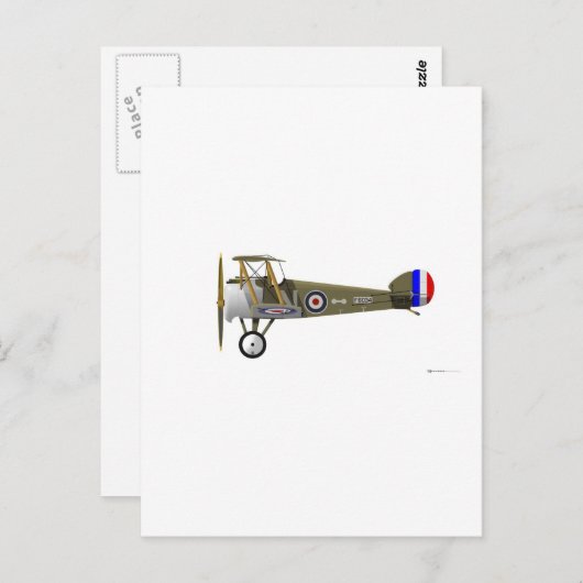 Carte Postale Sopwith Camel (Devant / Derrière)