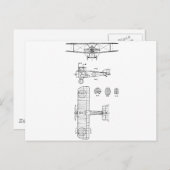 CARTE POSTALE SOPWITH CAMEL (Devant / Derrière)