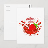 Carte Postale Sorbet de framboise (Devant / Derrière)