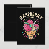 Carte Postale Sorbet de framboise (Devant / Derrière)