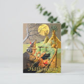 Carte Postale sorcellerie d'Halloween (Debout devant)