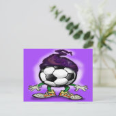 Carte Postale sorcier de football (Debout devant)