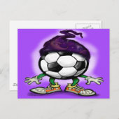 Carte Postale sorcier de football (Devant / Derrière)